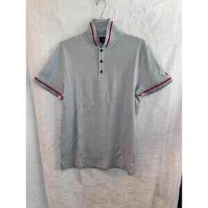 AG Adriano Goldschmied Green Label Polo Shirt Short Sleeve Size Medium New